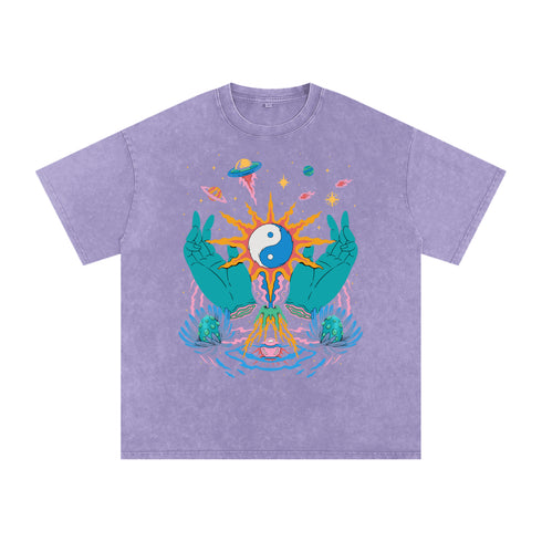 Yin / Yang - Acid Wash Oversize T-Shirt - 250 GSM (Limited Release)